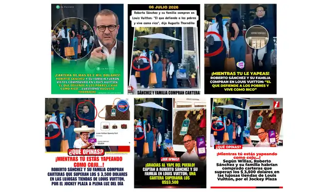 Ediciones asociadas a la falsa noticia.