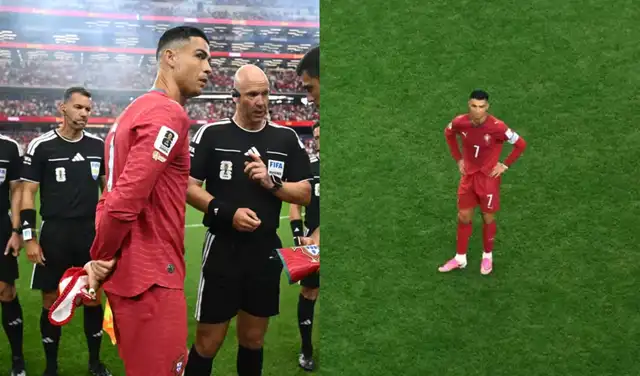 Prendas utilizadas por Ronaldo en el partido. Fotos: FIFA | Composición: LR