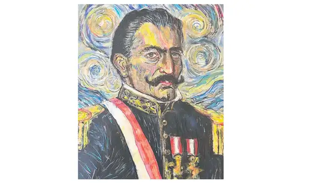 Ramón Castilla, por Francisco Guerra García. Imagen: Captura. Ramón Castilla, por Francisco Guerra García. Imagen: Captura.