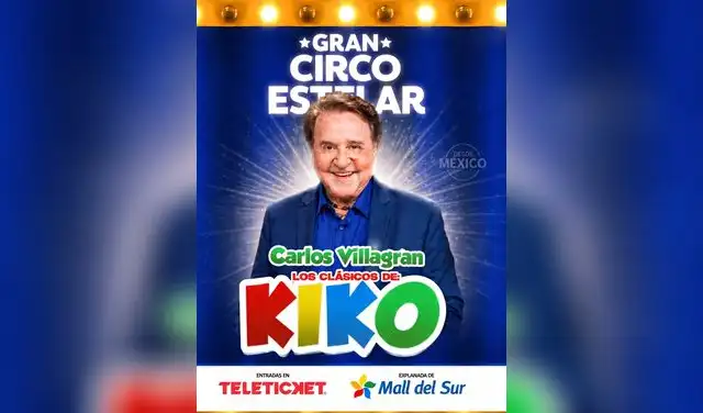 El show de Carlos Villagrán se realizará en la explanada del Mall del Sur