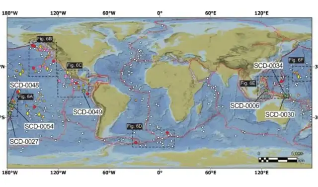Un mapa que muestra las nuevas calderas. Foto: Nature