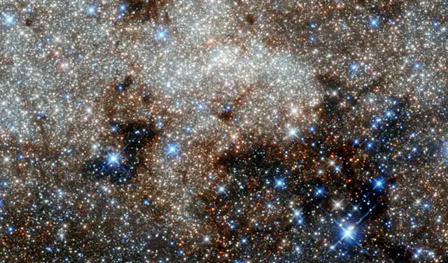 Imagen del Hubble del centro de la Vía Láctea, en la constelación de Sagitario. Foto: NASA, ESA y G. Brammer