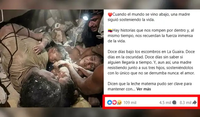 Uno de los posts con más alcance. Foto: Facebook