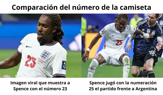 Comparación del número de la camiseta. Fotos: Facebook / Instagram | Composición: LR Comparación del número de la camiseta. Fotos: Facebook / Instagram | Composición: LR