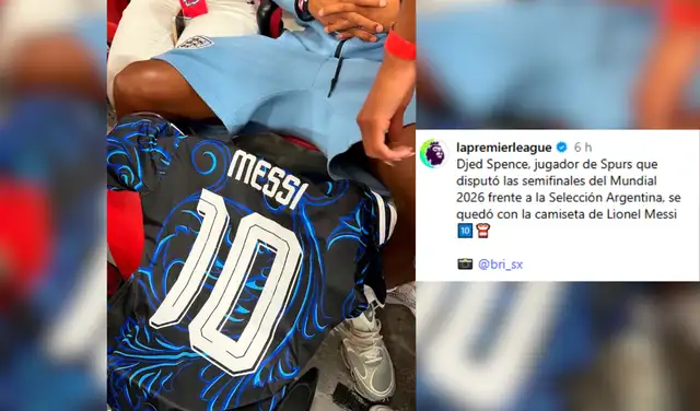 Ambos futbolistas intercambiaron camisetas. Foto: Instagram Ambos futbolistas intercambiaron camisetas. Foto: Instagram