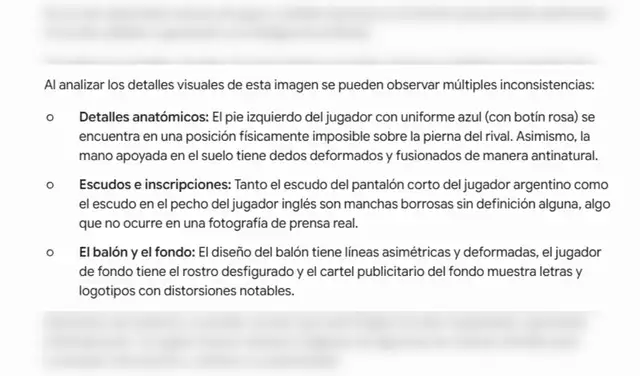 Análisis de la imagen viralizada con SynthID. Foto: SynthID Análisis de la imagen viralizada con SynthID. Foto: SynthID