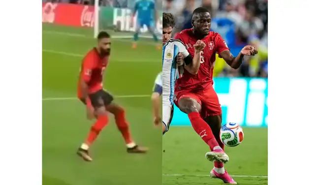 Suiza vistió completamente de rojo durante el encuentro frente a Argentina. Foto: Instagram Suiza vistió completamente de rojo durante el encuentro frente a Argentina. Foto: Instagram