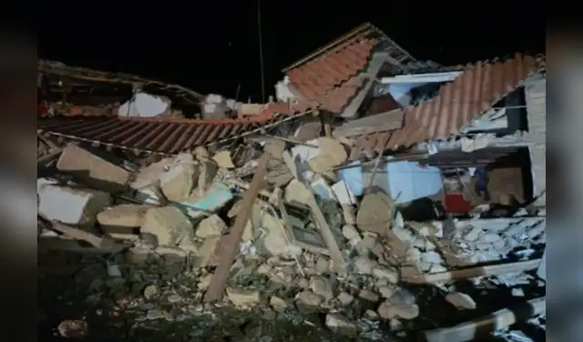 El sismo ocasionó daños en las viviendas y vías de comunicación en la localidad de Pumpunya. El sismo ocasionó daños en las viviendas y vías de comunicación en la localidad de Pumpunya.