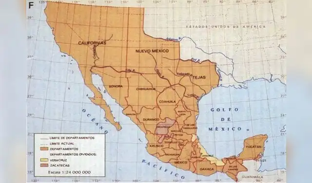 Así sería México si EE.UU. no se hubiera apropiado de más de la mitad de su territorio en el siglo XIX. Foto: BBC Así sería México si EE.UU. no se hubiera apropiado de más de la mitad de su territorio en el siglo XIX. Foto: BBC
