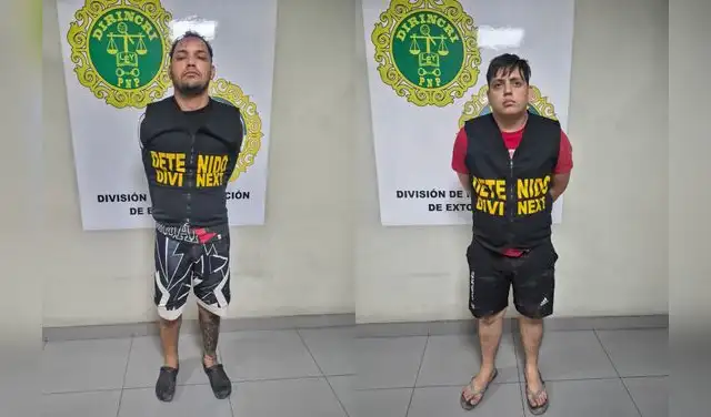 Presuntos extorsionadores detenidos. Presuntos extorsionadores detenidos.