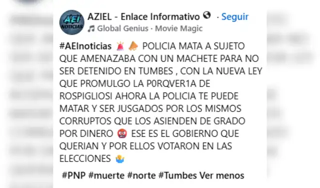 Descripción asociada a las imágenes. Foto: Facebook Descripción asociada a las imágenes. Foto: Facebook