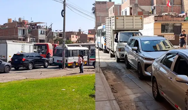 Congestión vehicular en la avenida José Granda y vías alternas ocasionada por los desvíos de la obra Vía Expresa Norte.