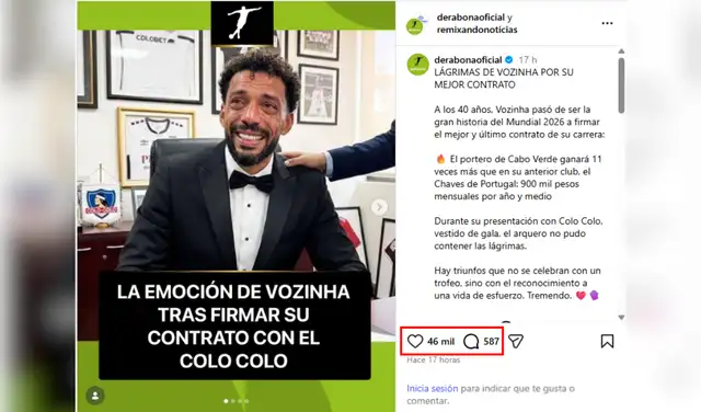 Uno de los posts con más alcance. Foto: Instagram