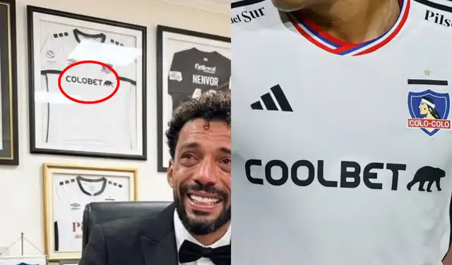 Incoherencias en la camiseta. Fotos: Instagram / Colo Colo | Composición: LR