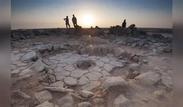 Estructura de piedra del sitio de Shubayqa 1, excavado entre 2012 y 2015. Foto: Alexis Pantos/National Geographic