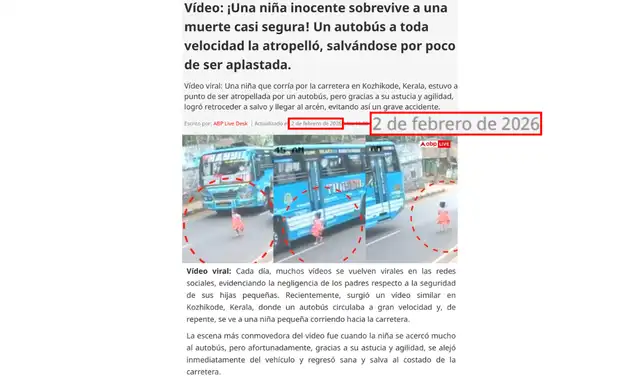 Nota de ABP Live traducida al español con herramientas de Google. Foto: ABP Live