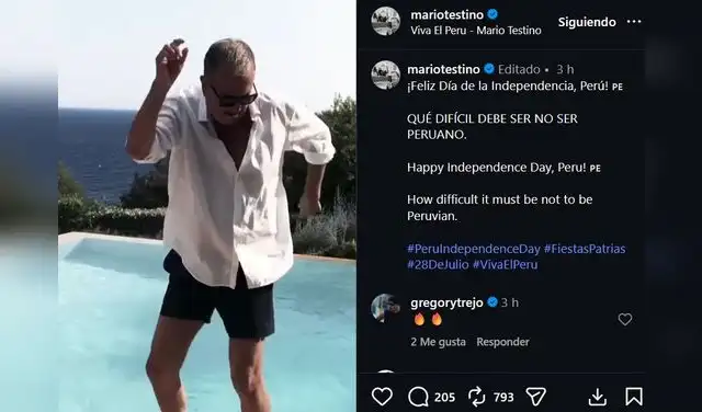 Mario Testino celebra los 205 años de la Independencia del Perú.