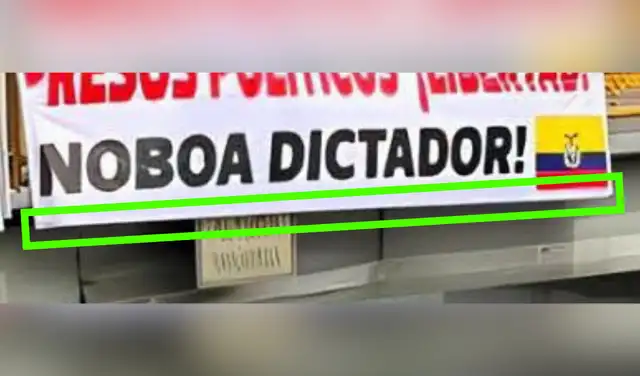 El borde inferior se ve perfectamente recto y poco natural. Foto: Facebook