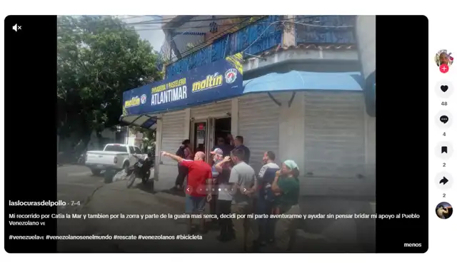 Se observa el mismo establecimiento que en el video viral. Foto: TikTok