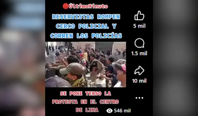 Post con más interacciones. Foto: Facebook