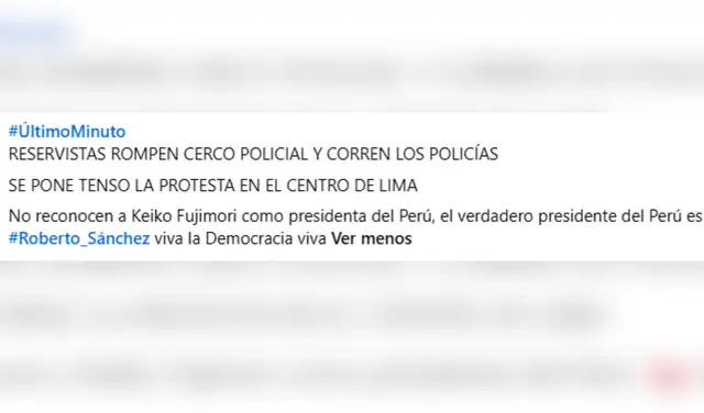 Narrativa atribuida al video viral. Foto: Facebook