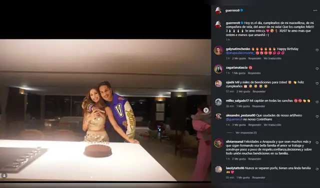 Publicación de Paolo Guerrero. Captura: Instagram