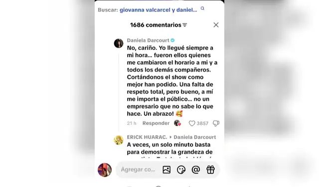 Daniela Darcourt se pronuncia luego de sufrir bochornoso momento durante su show en España. Foto: TikTok Daniela Darcourt se pronuncia luego de sufrir bochornoso momento durante su show en España. Foto: TikTok