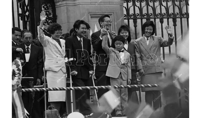 La familia Fujimori en 1990. Foto: Andina La familia Fujimori en 1990. Foto: Andina