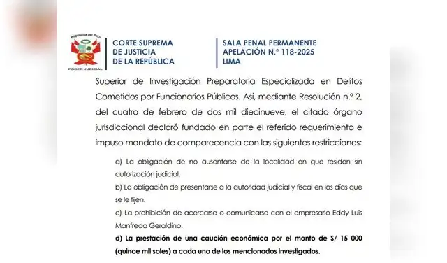 Juan Varillas, comparecencia con restricciones Juan Varillas, comparecencia con restricciones