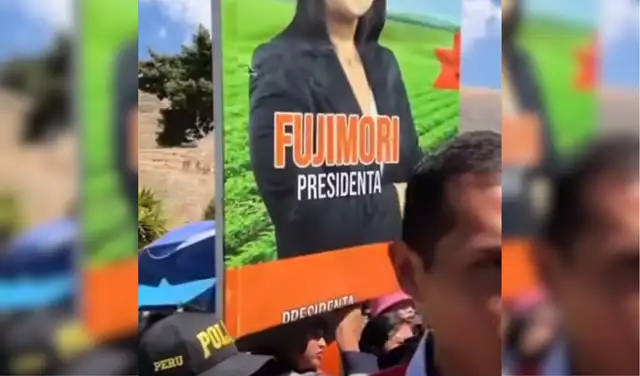 Cartel de Keiko presidenta. Foto: Facebook