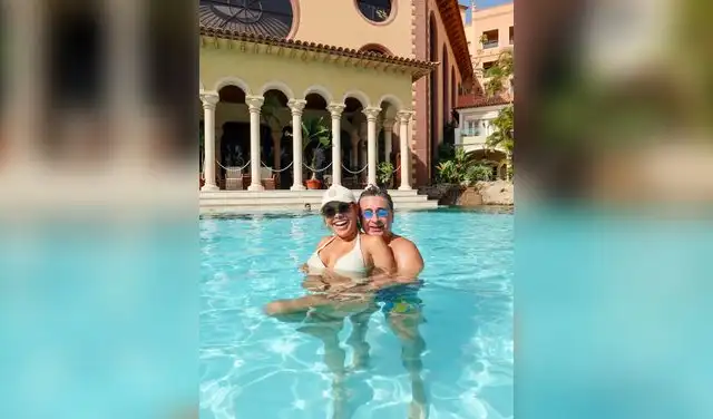 Magaly Medina de vacaciones España junto a su esposo Magaly Medina de vacaciones España junto a su esposo