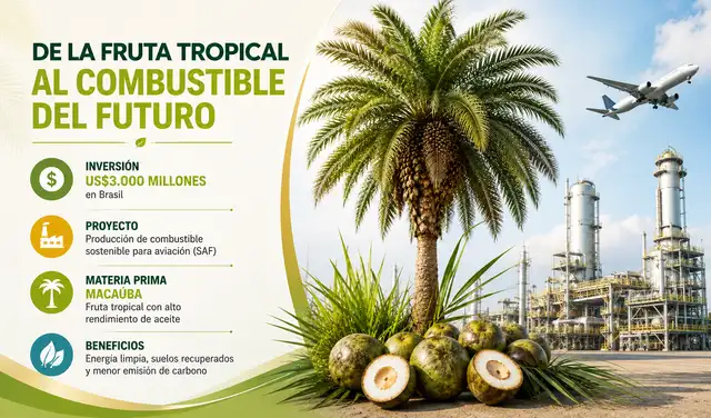 Detalles de la fruta tropical de Brasil para ser combustible del futuro. Foto: CDN