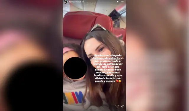 Darinka Ramirez se fue del Perú junto a su hija. Foto: Instagram. Darinka Ramirez se fue del Perú junto a su hija. Foto: Instagram.