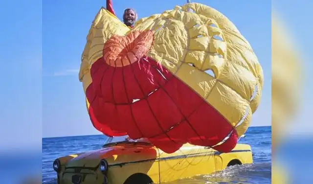 El primer intento de Giorgio Amoretti de cruzar el Atlántico, en 1978, se vio interrumpido. Foto: Autonauti