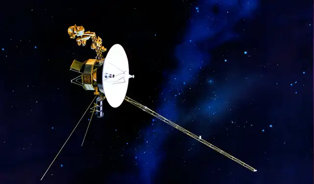 Concepto artístico de la Voyager en vuelo. Foto: NASA Concepto artístico de la Voyager en vuelo. Foto: NASA