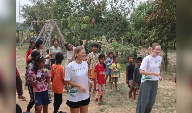 Una de las reglas del voluntariado en Camboya es que no está permitido sacar a los niños de las instalaciones escolares a menos que se solicite. Foto: Worldpackers Una de las reglas del voluntariado en Camboya es que no está permitido sacar a los niños de las instalaciones escolares a menos que se solicite. Foto: Worldpackers