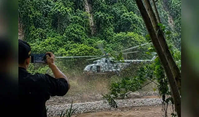Operaciones contra el narcoterrorismo y otros grupos criminales hostiles han contado con el respaldo de las aeronaves del Ejército. Foto: difusión Operaciones contra el narcoterrorismo y otros grupos criminales hostiles han contado con el respaldo de las aeronaves del Ejército. Foto: difusión