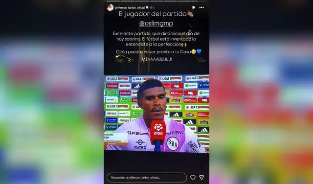 Publicación de Jefferson Farfán. Foto: Instagram  