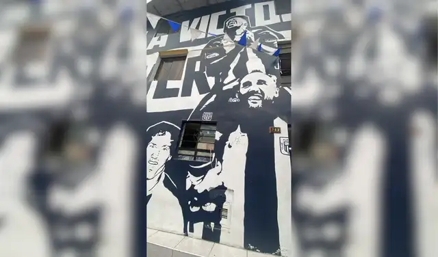 Estado actual del mural. Foto: El banquito del tío Angel