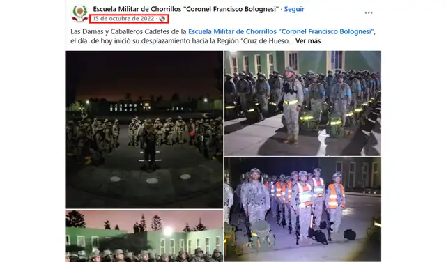 Post relacionado al video. Foto: Facebook