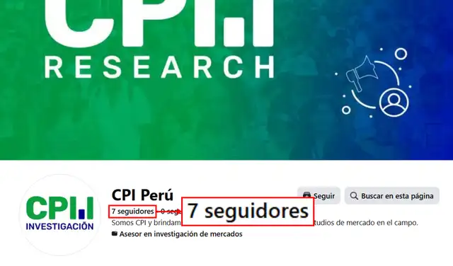 Página que compartió el viral solo cuenta con siete seguidores. Foto: Facebook Página que compartió el viral solo cuenta con siete seguidores. Foto: Facebook