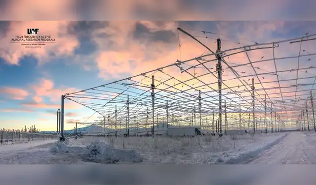 Instalaciones de HAARP en Alaska. Foto: HAARP Instalaciones de HAARP en Alaska. Foto: HAARP