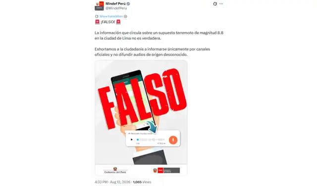 Ministerio de Defensa a través de X. Fuente: Ministerio de Defensa