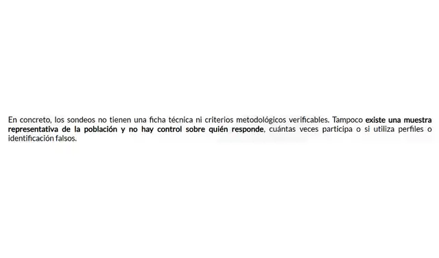 Información respecto a los sondeos establecida en la página web del JNE. Foto: JNE Información respecto a los sondeos establecida en la página web del JNE. Foto: JNE