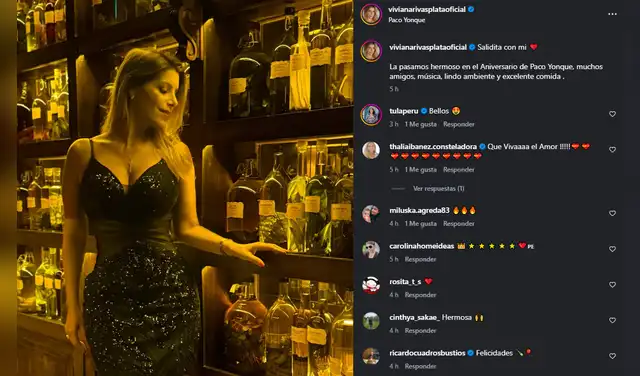 Viviana Rivasplata dedicó emotivo mensaje a su esposo. Foto: Instagram. Viviana Rivasplata dedicó emotivo mensaje a su esposo. Foto: Instagram.