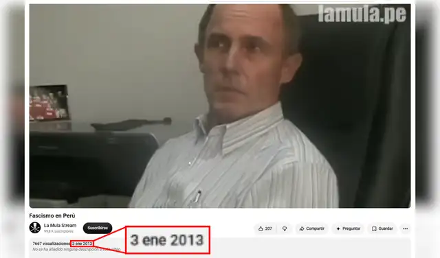 Video publicado en 2013. Foto: YouTube