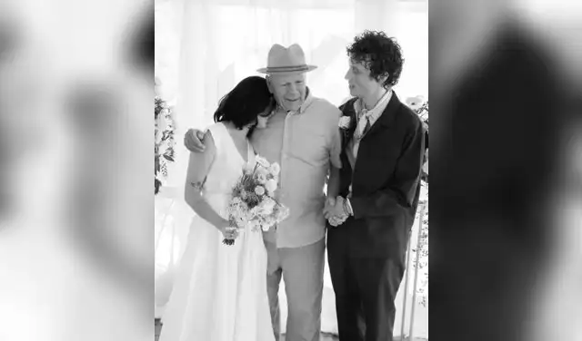 Bruce Willis en la boda de su hija Tallulah, fruto de su relación con Demi Moore Bruce Willis en la boda de su hija Tallulah, fruto de su relación con Demi Moore