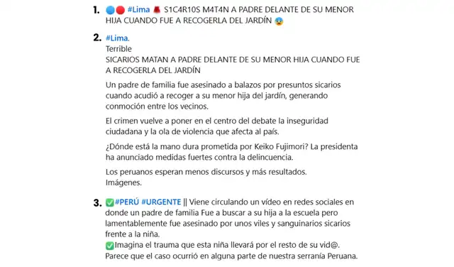 Algunas descripciones erróneas atribuidas al viral. Foto: Facebook Algunas descripciones erróneas atribuidas al viral. Foto: Facebook