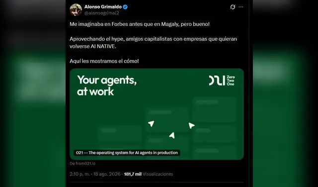 Alonso Grimaldo habló de su ampay. Foto: X  