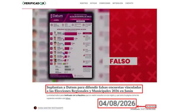 La misma página subió otro contenido falso semanas atrás. Foto: Facebook La misma página subió otro contenido falso semanas atrás. Foto: Facebook
